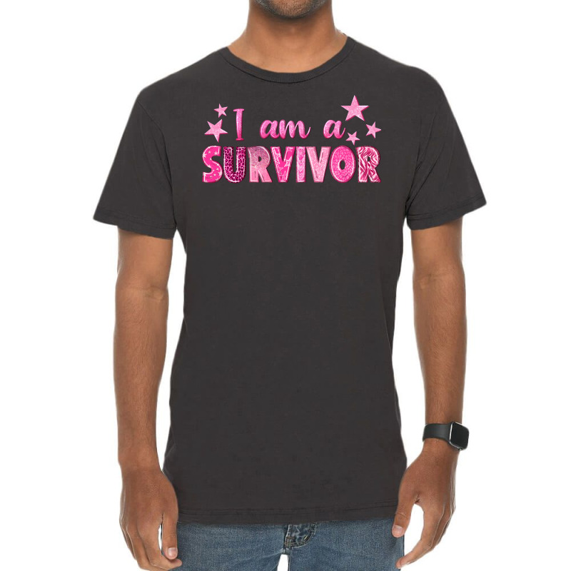 I Am A Survivor Breast Cancer Vintage T-shirt | Artistshot