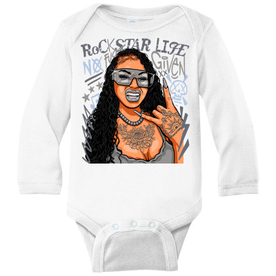 Cool Grey 11 Long Sleeve Baby Bodysuit Designed By Sport Station