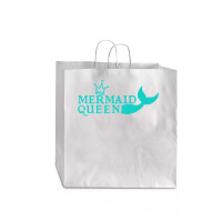 Mermaid Queen Cute Graphic Tail Crown Fun Summer Beach Premium T Shirt Jumbo Paper Bag - 18 X 7 X 18 3/4 | Artistshot