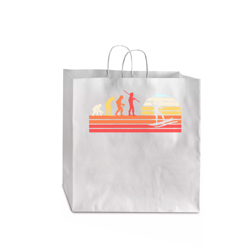 Wakeboarding T  Shirt Retro Wakeboarder Wakeboard   Vintage Wakeboardi Jumbo Paper Bag - 18 X 7 X 18 3/4 | Artistshot