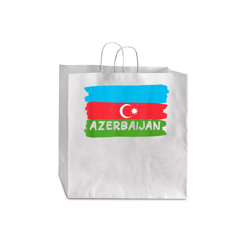 Azerbaijan T Shirt Jumbo Paper Bag - 18 X 7 X 18 3/4 | Artistshot