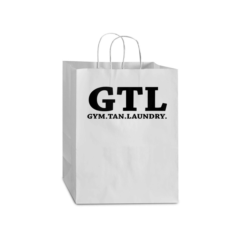 Gtl Gym Tan Laundry   Funny Gifts For New Jersey Nj Shore Tank Top Mart Paper Bag -13 X 7 X 17 | Artistshot