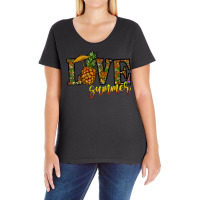 Love Summer Pinapple Ladies Curvy T-shirt | Artistshot