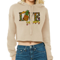 Love Summer Pinapple Cropped Hoodie | Artistshot