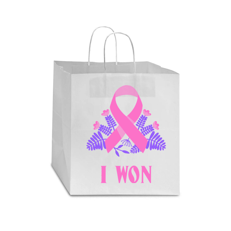 Breast Cancer Awareness Month T  Shirt Survivor Breast Cancer Awarenes Star Paper Bag - 13 X 7 X 13 | Artistshot