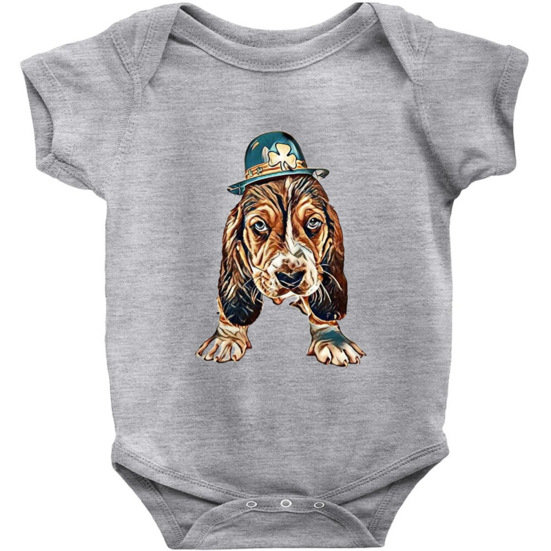 A Cute Little Basset Hound Br Baby Bodysuit by Kemnabi | Artistshot