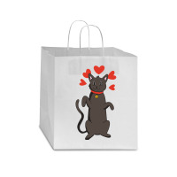 Animal Cat Lovers Hearts And Bells Apparel And More Pullover Hoodie Star Paper Bag - 13 X 7 X 13 | Artistshot