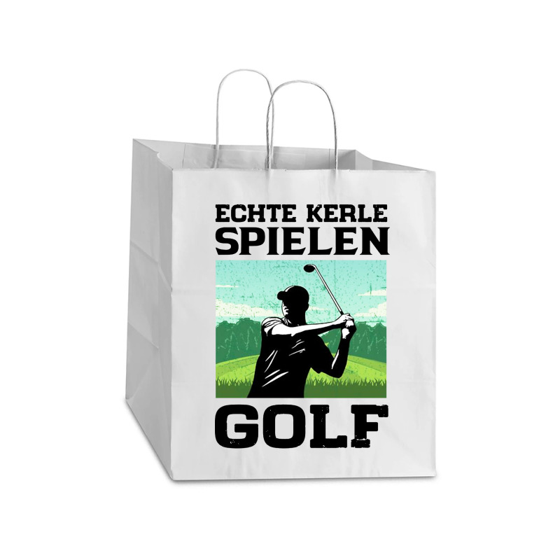 Golf Funny Sport Take Out Paper Bag - 14 X 10 X 15 1/2 | Artistshot