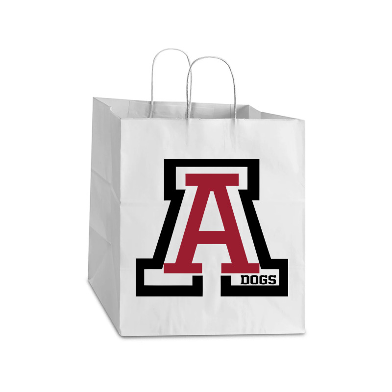 Andalusia High School, Andalusia Dogs Take Out Paper Bag - 14 X 10 X 15 1/2 | Artistshot