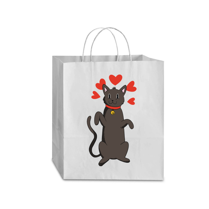 Animal Cat Lovers Hearts And Bells Apparel And More Pullover Hoodie Traveler Paper Bag -13 X 6 X 15 3/4 | Artistshot