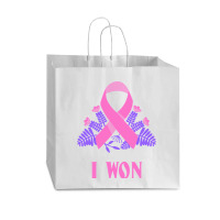 Breast Cancer Awareness Month T  Shirt Survivor Breast Cancer Awarenes Vogue Paper Bag - 16 X 6 X 12 | Artistshot