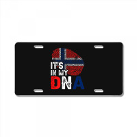 It's In My Dna Norway Flag Fingerprint Patriotic Premium License Plate | Artistshot