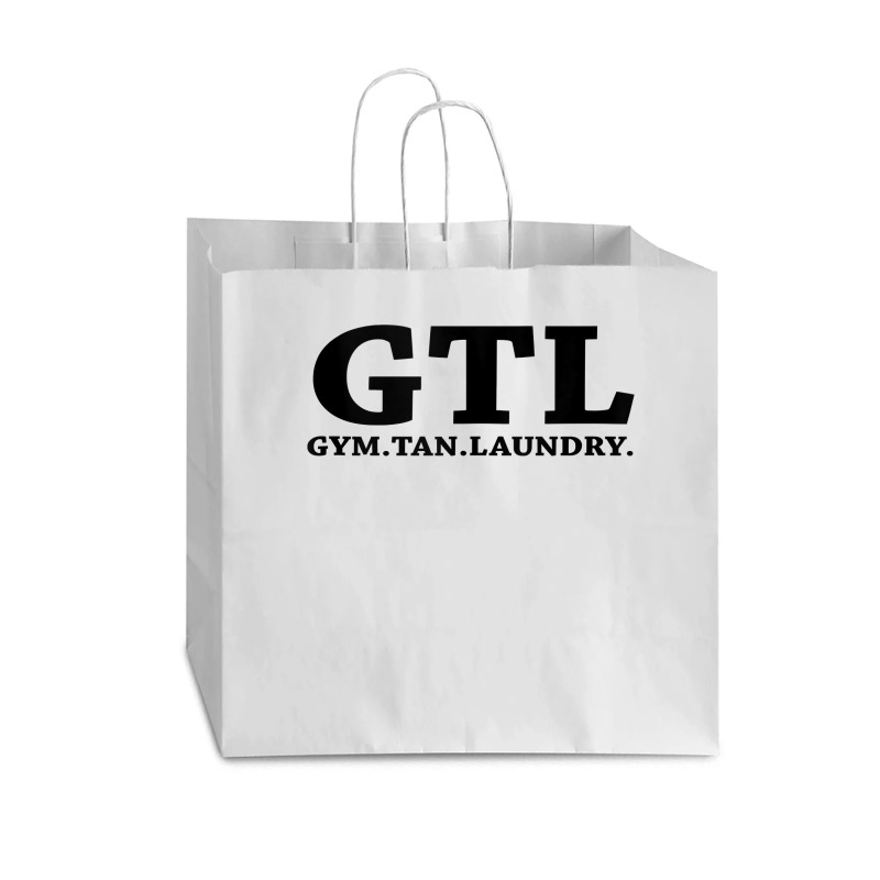 Gtl Gym Tan Laundry   Funny Gifts For New Jersey Nj Shore Tank Top Vogue Paper Bag - 16 X 6 X 12 | Artistshot