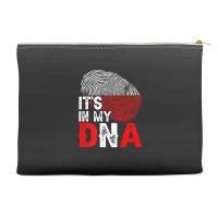 It's In My Dna Poland Flag Fingerprint Patriotic Premium Accessory Pouches | Artistshot