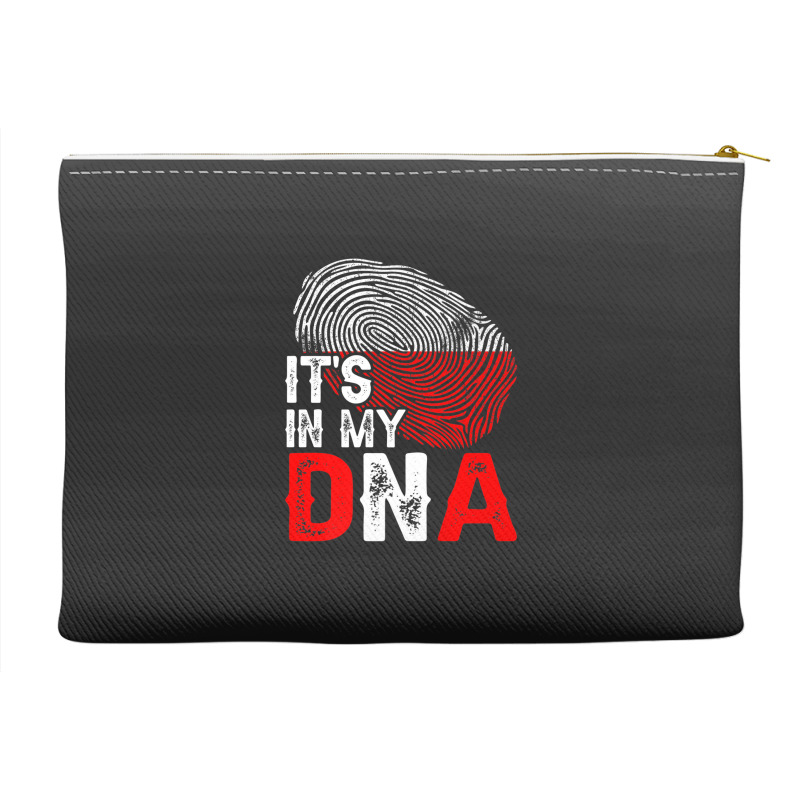 It's In My Dna Poland Flag Fingerprint Patriotic Premium Accessory Pouches by Tiktify | Artistshot