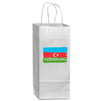 Azerbaijan T Shirt Wine Paper Bag - 5 1/2 X 3 1/4 X 13 | Artistshot