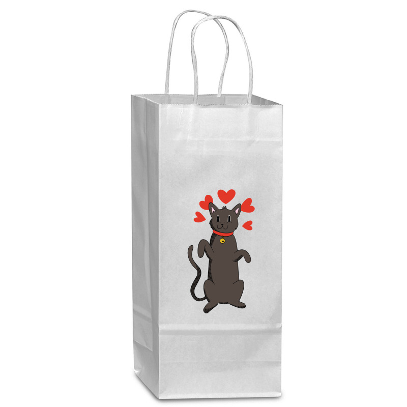 Animal Cat Lovers Hearts And Bells Apparel And More Pullover Hoodie Wine Paper Bag - 5 1/2 X 3 1/4 X 13 | Artistshot