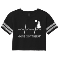 Hiking Is My Therapy Hiking Lover Birthday Gift Scorecard Crop Tee | Artistshot