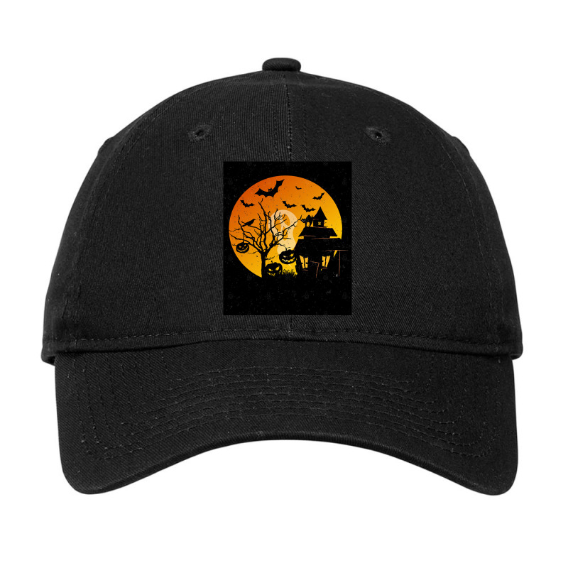 Halloween Ghosts And Vampires Bats Nightmare 2019 Adjustable Cap by MonzArt. | Artistshot