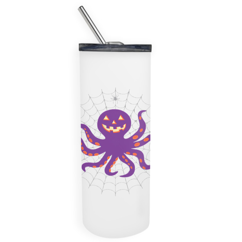 Funny Pumpkin Octopus Gift  Halloween Octopus Shir Skinny Tumbler | Artistshot