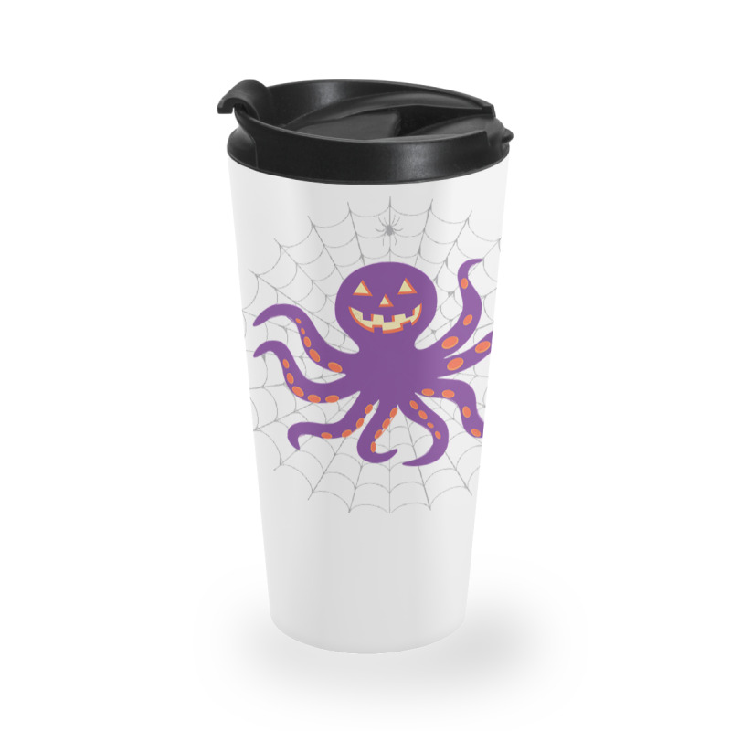 Funny Pumpkin Octopus Gift  Halloween Octopus Shir Travel Mug | Artistshot