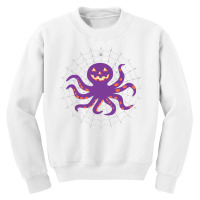 Funny Pumpkin Octopus Gift  Halloween Octopus Shir Youth Sweatshirt | Artistshot