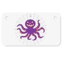 Funny Pumpkin Octopus Gift  Halloween Octopus Shir Motorcycle License Plate | Artistshot