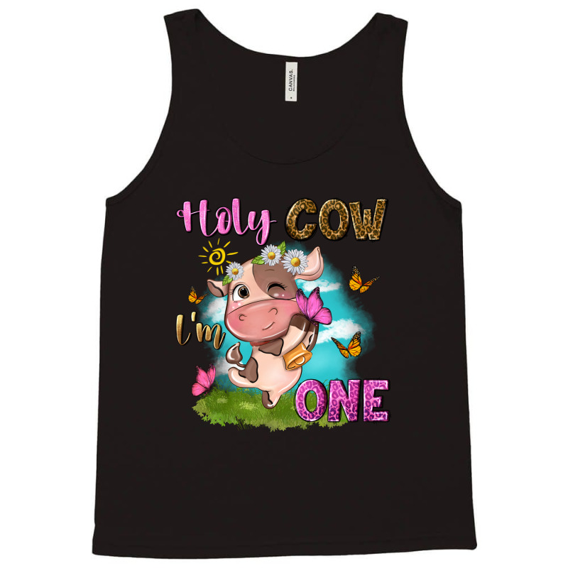 Holy Cow Im One With Cute Cow Tank Top | Artistshot