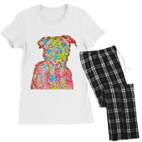 Large Mixed Husky Breed Dog W Women's Pajamas Set | Artistshot