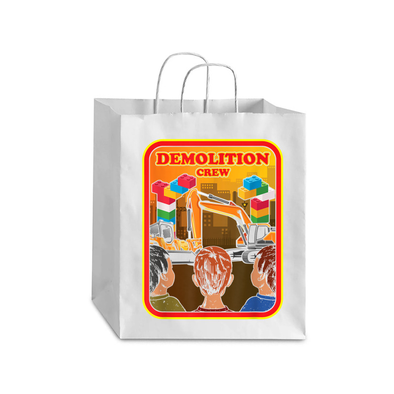 Demolition Crew Master Builder Engineer Building Blocks T Shirt Debie Paper Bag - 10 X 5 X 13 | Artistshot