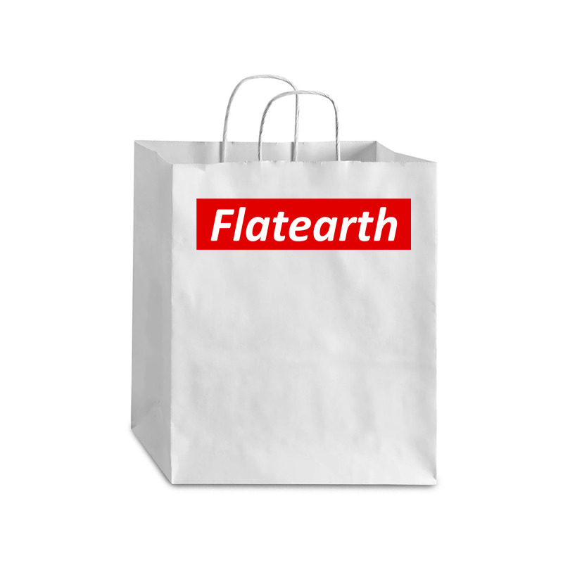 Flat Earth Shill Box Funny Parody T Shirt Debie Paper Bag - 10 X 5 X 13 | Artistshot