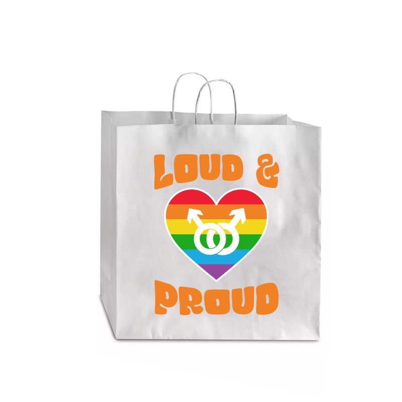 Loud And Proud Lgbtq Pride Month 2022 Jumbo Paper Bag - 18 X 7 X 18 3/4 | Artistshot