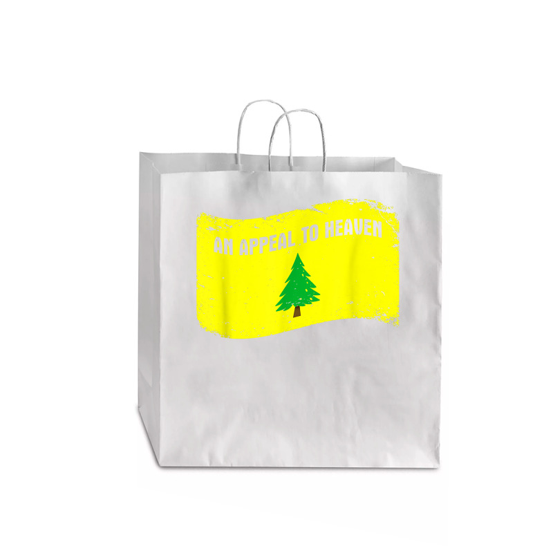 An Appeal To Heaven  Founding Fathers Pine Tree Flag T Shirt Jumbo Paper Bag - 18 X 7 X 18 3/4 | Artistshot