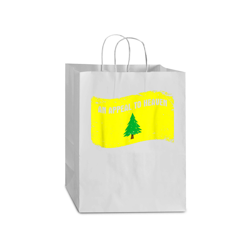 An Appeal To Heaven  Founding Fathers Pine Tree Flag T Shirt Mart Paper Bag -13 X 7 X 17 | Artistshot