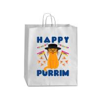 Happy Purrim Purim Funny Esther Cat Jewish Queen Paper Bag - 16 X 6 X 19 1/4 | Artistshot