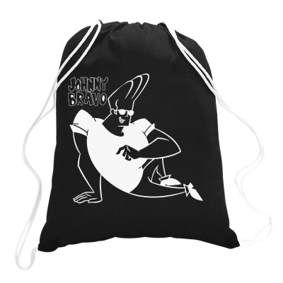 Johnny Bravo Drawstring Bags Designed By Feniavey