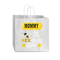 Mommy Of The Bee Birthday Girl Family Matching Hive Honey Vogue Paper Bag - 16 X 6 X 12 | Artistshot