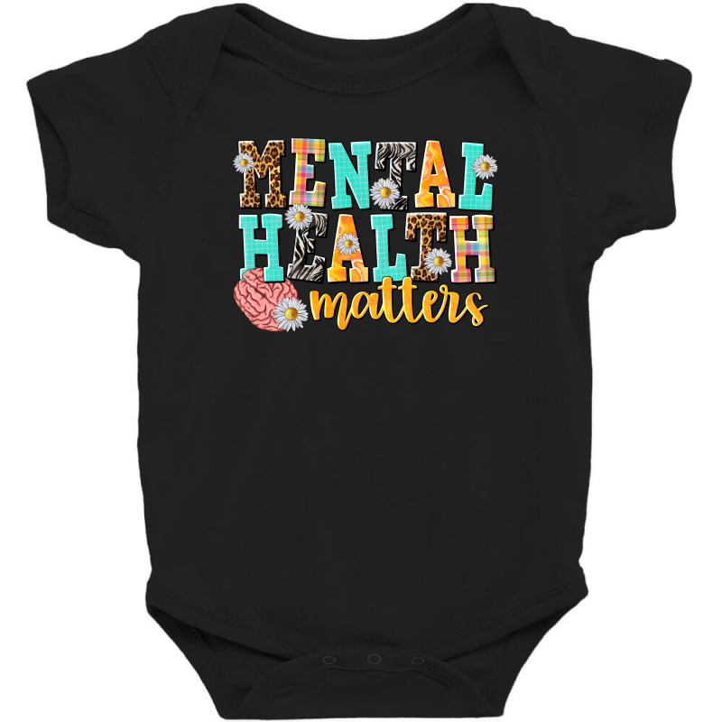 Mental Health Matters Baby Bodysuit by NancyCooperArtShop | Artistshot