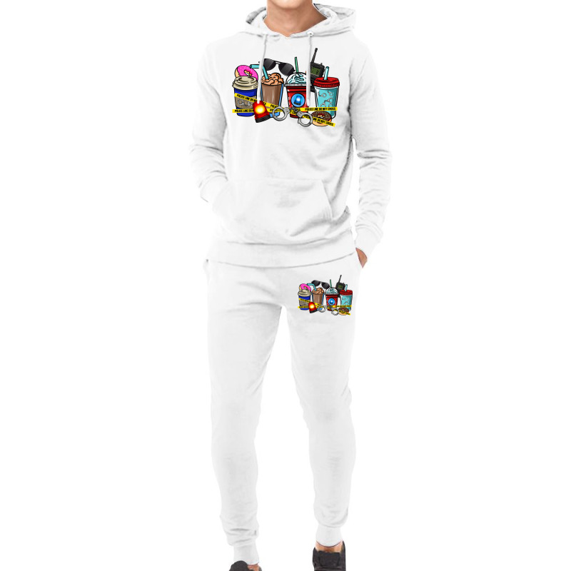 Police Coffee Cups Hoodie & Jogger Set | Artistshot