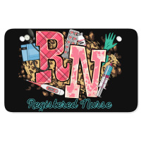 Rn Registered Nurse Western Atv License Plate | Artistshot