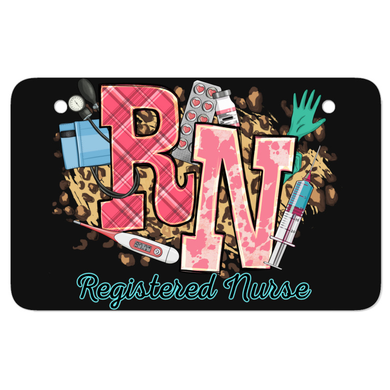 Rn Registered Nurse Western Atv License Plate | Artistshot