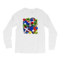 Puerto Rico With Dominican Republic Hearts Long Sleeve Shirts | Artistshot