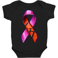 Breast Cancer Ribbon Basketball Baby Bodysuit | Artistshot