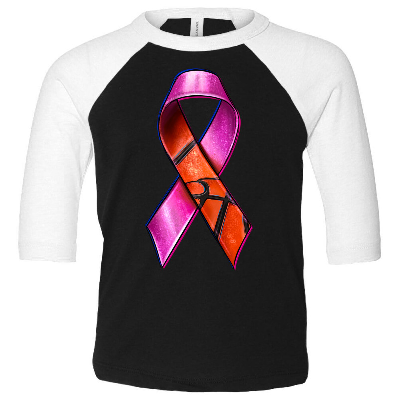 Breast Cancer Ribbon Basketball Toddler 3/4 Sleeve Tee | Artistshot