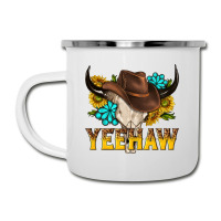 Yeehaw Bull Skull Camper Cup | Artistshot