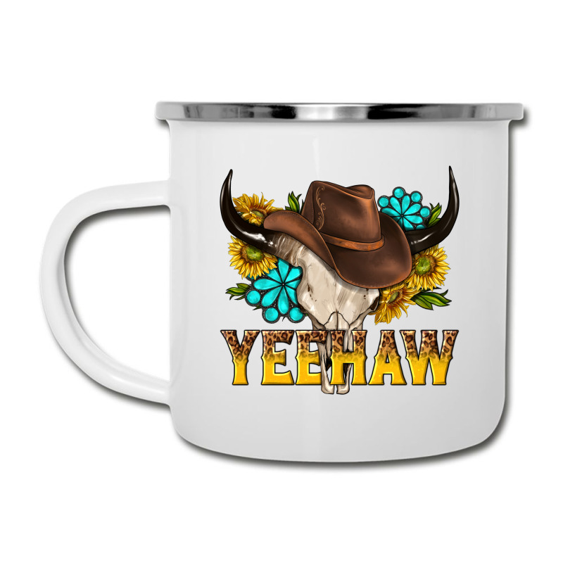 Yeehaw Bull Skull Camper Cup | Artistshot