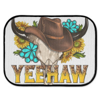 Yeehaw Bull Skull Rear Car Mat | Artistshot