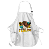 Yeehaw Bull Skull Medium-length Apron | Artistshot