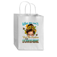 When You Cant Find The Sunshine Be The Sunshine Me Cub Paper Bag - 8 X 4 1/2 X 10 1/4 | Artistshot