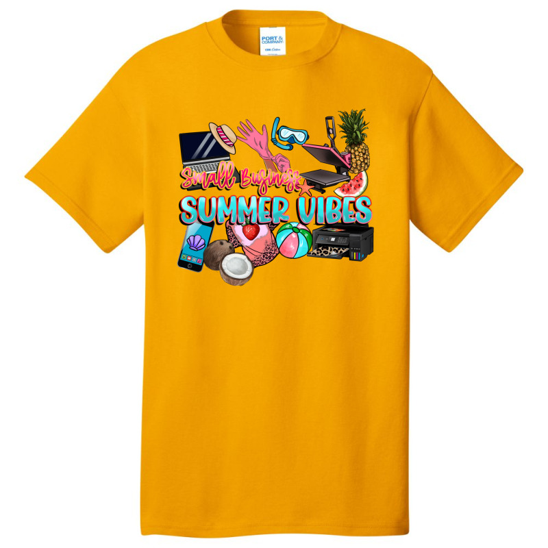 Small Businesses Summer Vibe Basic T-shirt | Artistshot